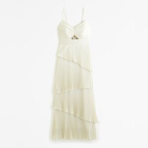 The A&F Giselle Pleated Tiered Maxi Dress
